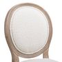 Voir la diapositive 5 : Paris Prix Lot de 2 Chaises Médaillon Design  Versailles  96cm Crème