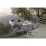 Voir la diapositive 2 : Habitat et Jardin Salon de jardin textilène  cordoba + Porto  6 personnes gris clair