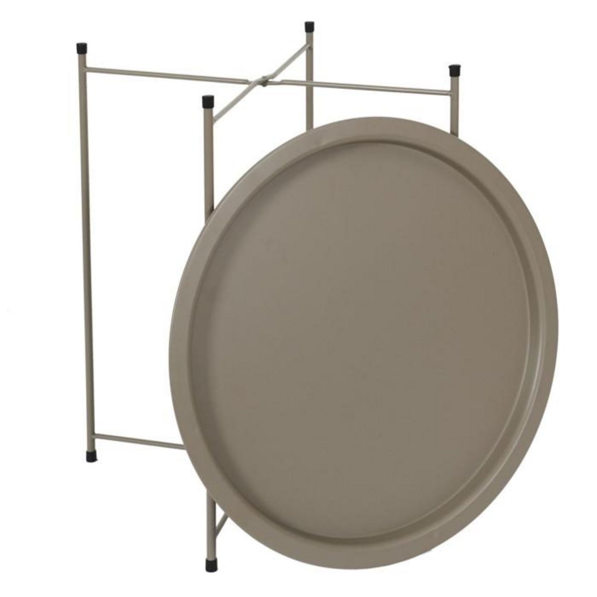 Paris Prix Table d'Appoint en Métal  Sienna  50cm Beige