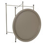 Voir la diapositive 3 : Paris Prix Table d'Appoint en Métal  Sienna  50cm Beige