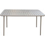 Voir la diapositive 4 : Habitat et Jardin Table jardin en métal  Bilbao  - 180 x 90 x 71 cm - Taupe