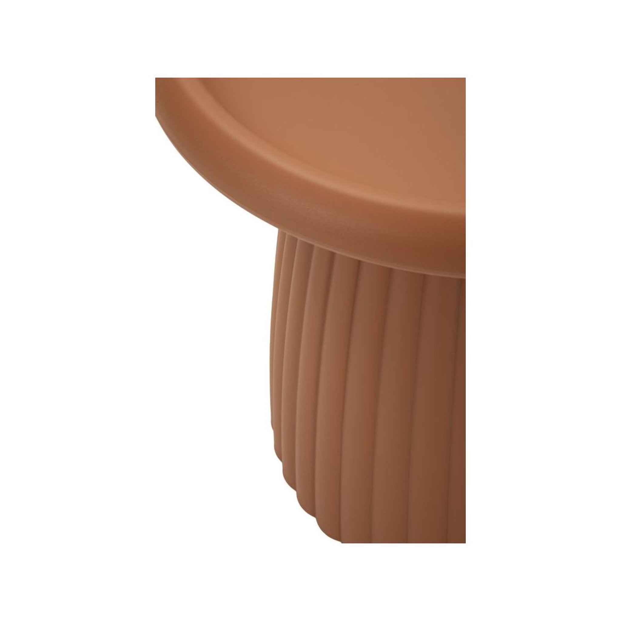 Voir la diapositive 4 : Paris Prix Table d'appoint rainurée  geax  50cm rouge