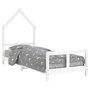 Voir la diapositive 2 : VIDAXL Cadre de lit pour enfants blanc 80x200 cm bois de pin massif