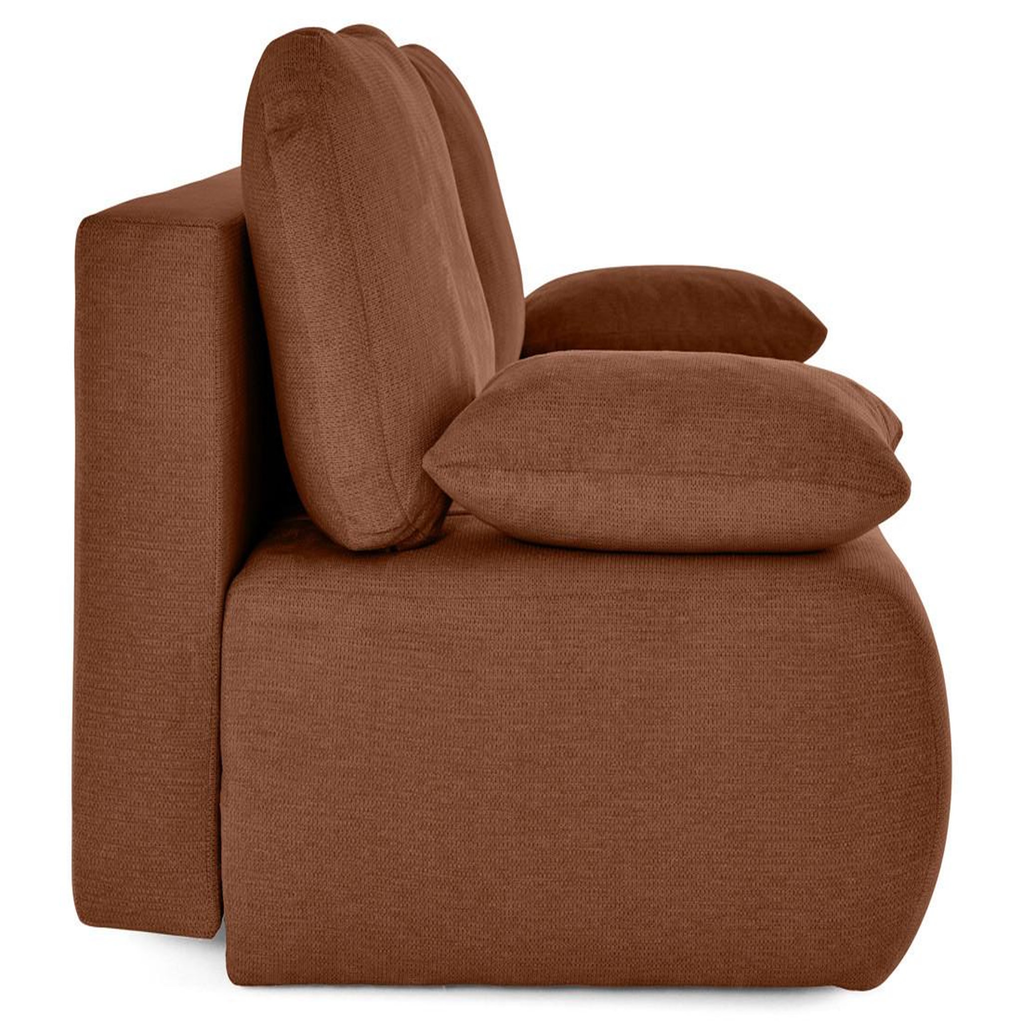 Voir la diapositive 6 : BEST MOBILIER Harper - canapé 3 places convertible avec coffre en tissu texturé