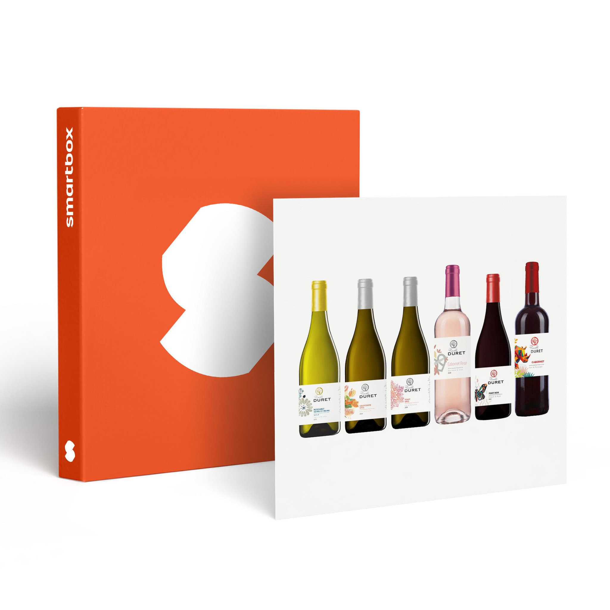 Smartbox Coffret de 6 bouteilles de vin d'un domaine nantais livré à domicile - coffret cadeau gastronomie