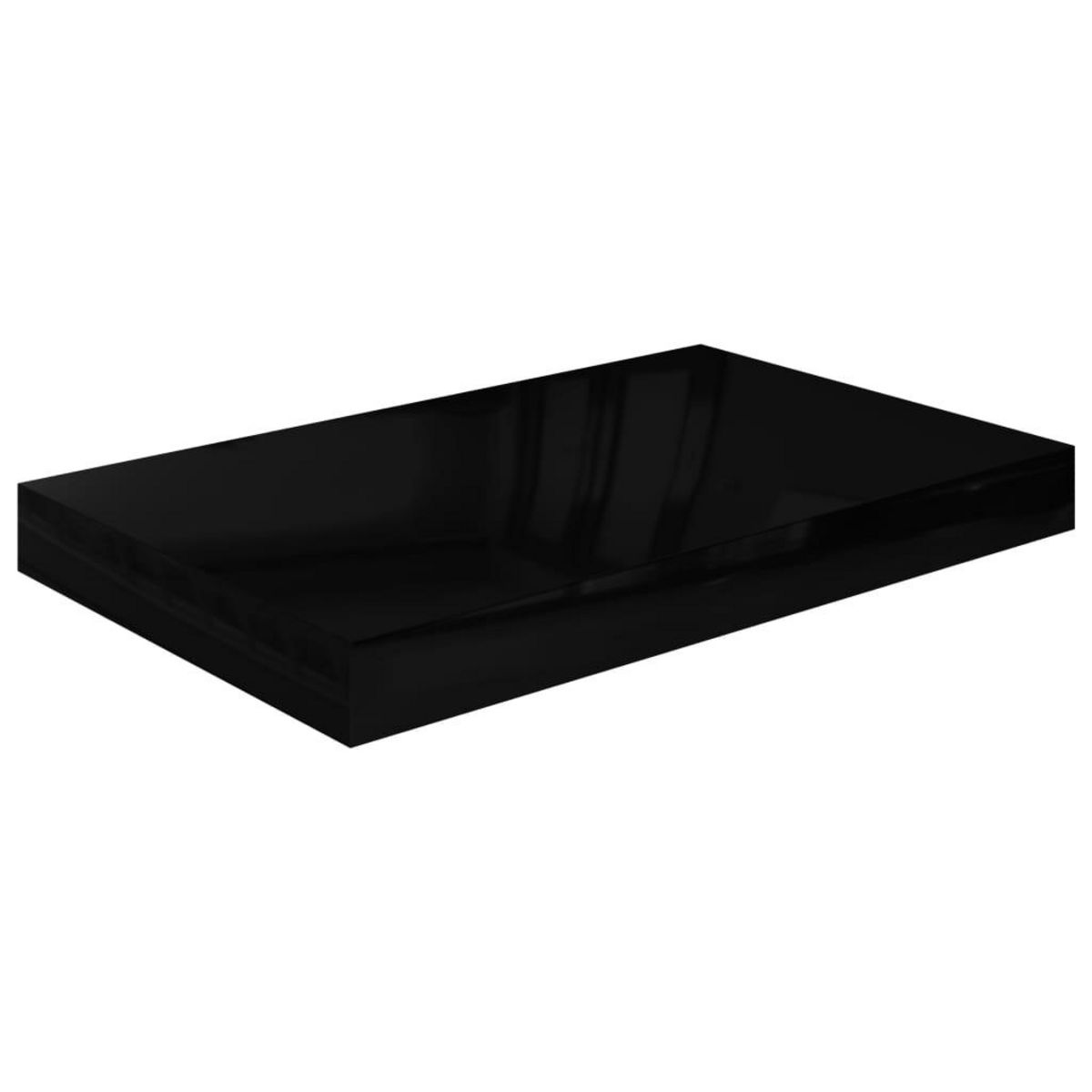 VIDAXL Etagere murale flottante Noir brillant 40x23x3,8 cm MDF