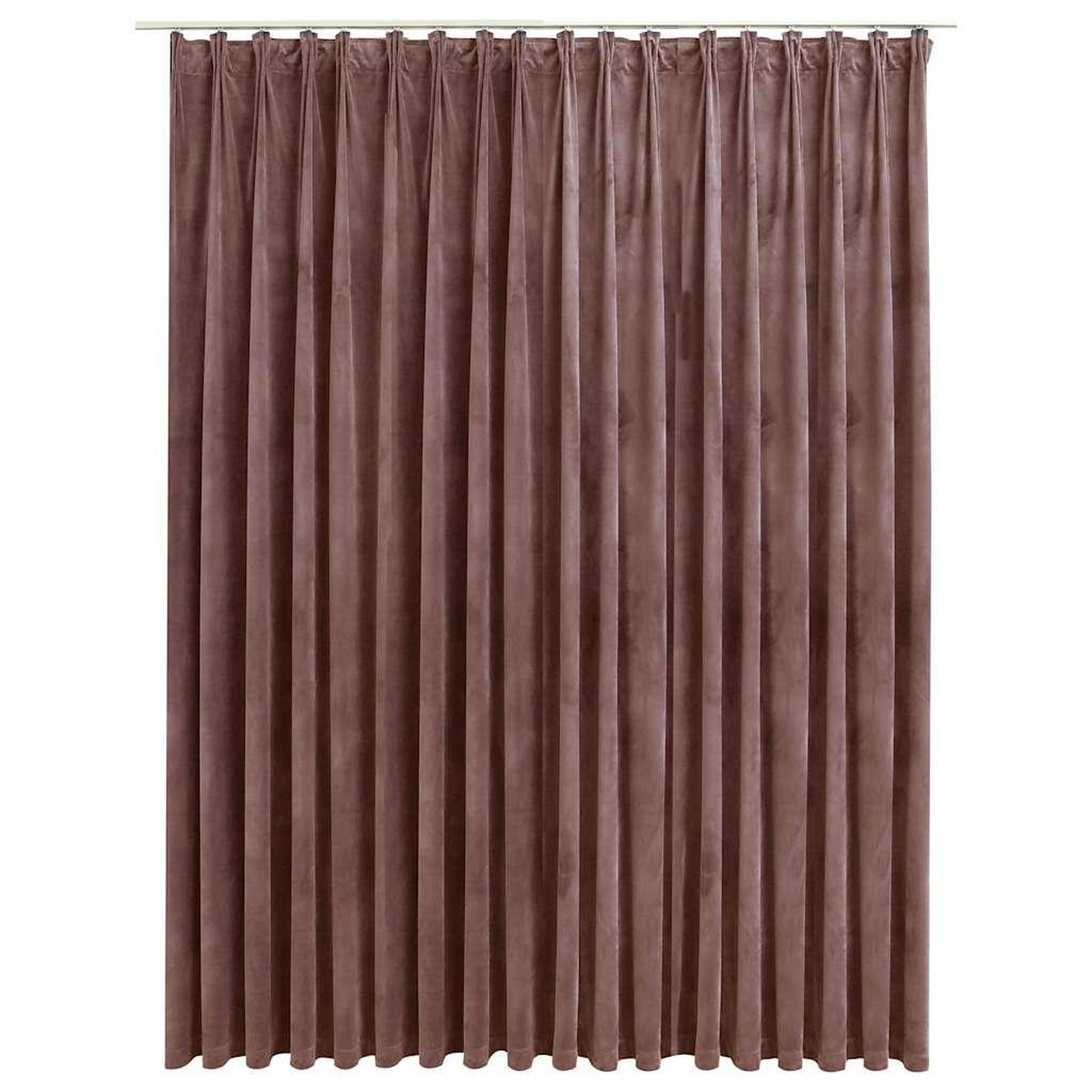 Voir la diapositive 2 : VIDAXL Rideau occultant avec crochets Velours Rose antique 290x245 cm