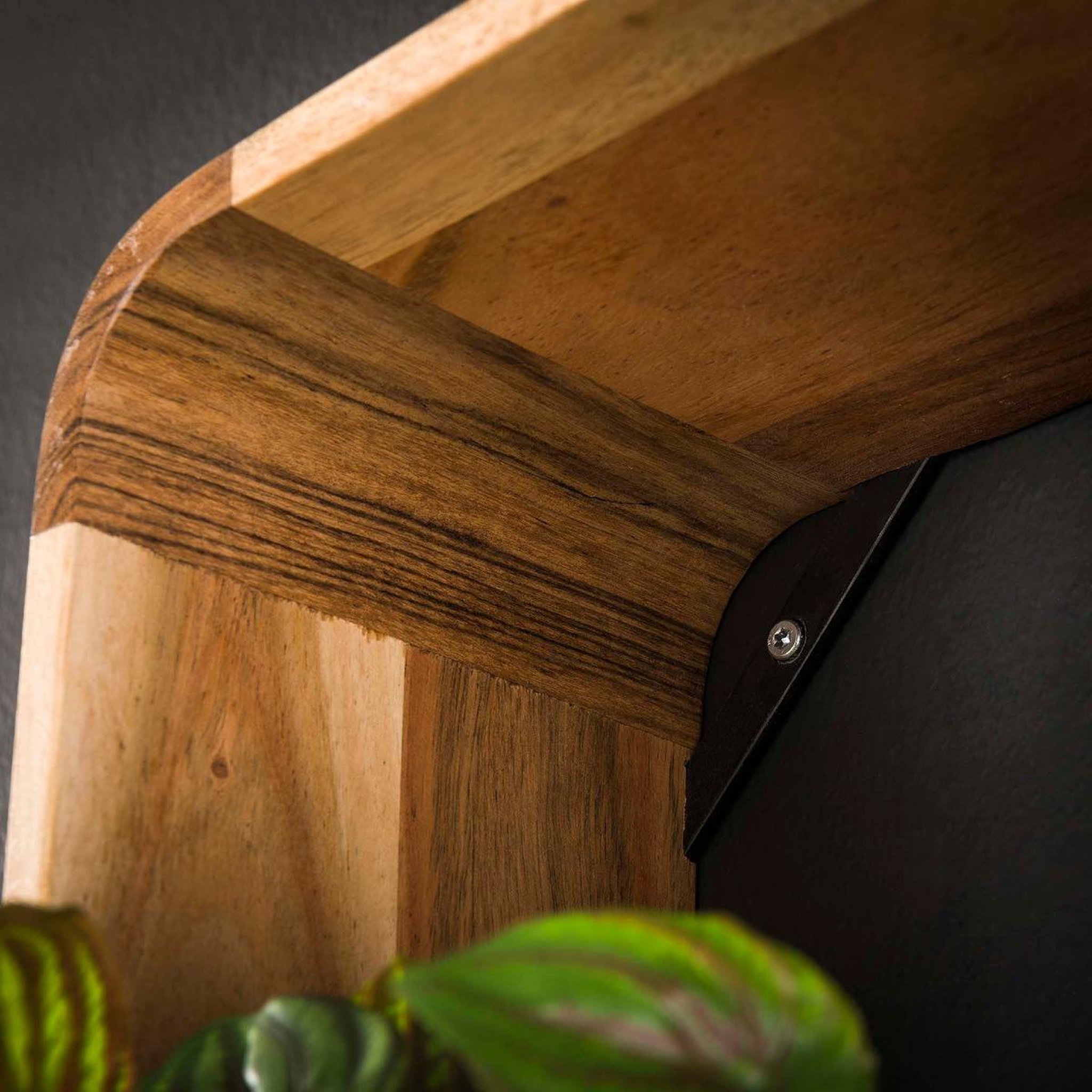 Voir la diapositive 3 : JLC KREATION Étagère murale en bois d'acacia massif rika (lot de 3)