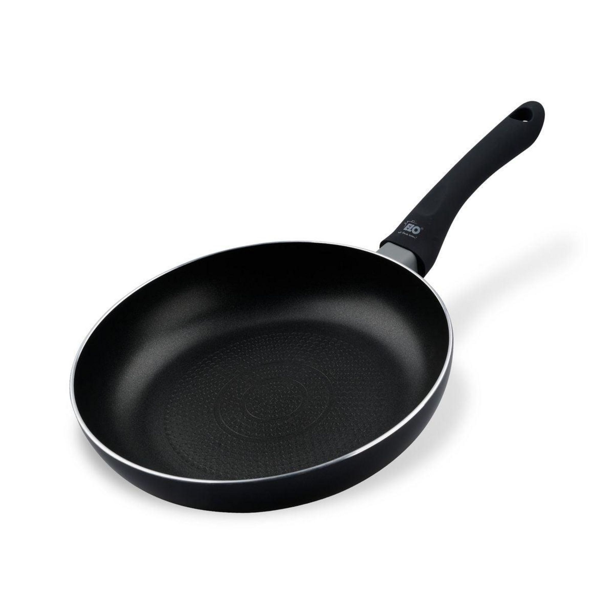Poêle à Frire Anti-adhésive Elo 24 Cm - Revêtement ILAG Basic - Compatible Induction & Tous Feux - Aluminium - Noire