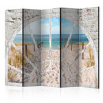 Paris Prix Paravent 5 Volets  Window View Beach  172x225cm