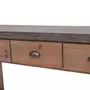 VIDAXL Table console Bois massif de sapin 122 x 35 x 80 cm
