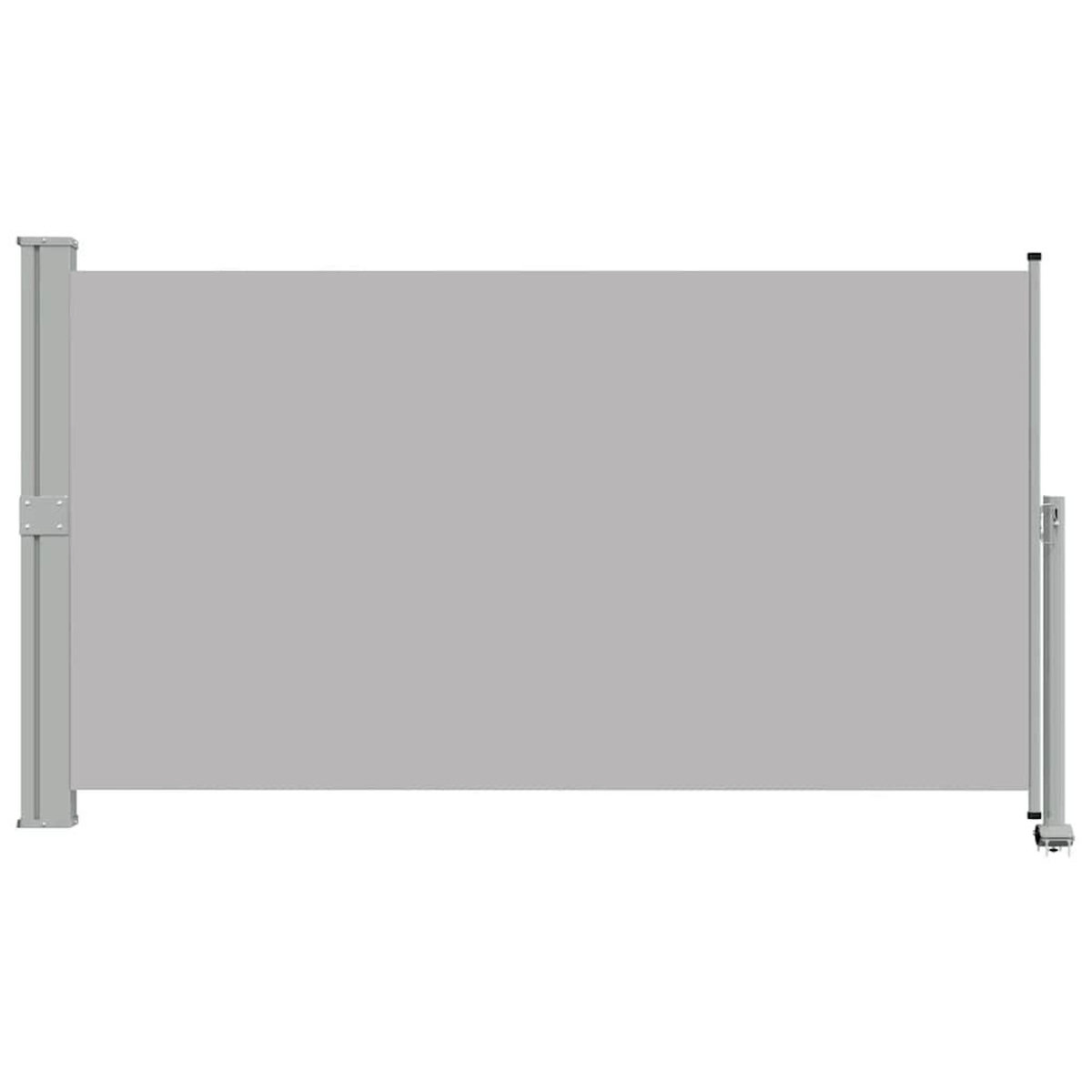 VIDAXL Auvent lateral retractable de patio 140 x 300 cm Gris