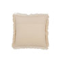 Voir la diapositive 2 : Paris Prix Coussin Déco à Franges  Mousseline  45x45cm Beige Clair