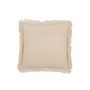 Voir la diapositive 2 : Paris Prix Coussin Déco à Franges  Mousseline  45x45cm Beige Clair