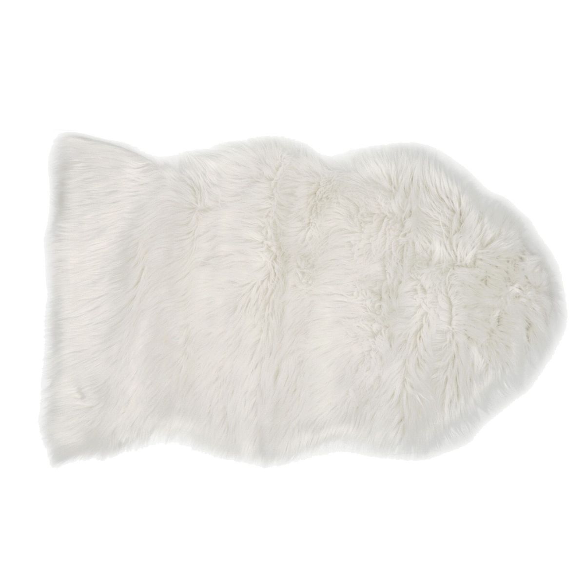 ACTUEL Tapis déco fausse fourrure HELLO WINTER