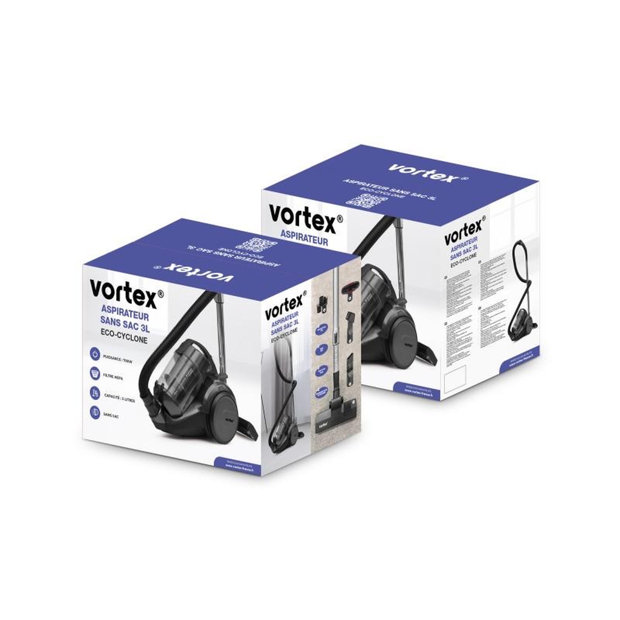 Voir la diapositive 6 : VORTEX Vortex - ziii - noir - aspirateur sans sac 3l - 700w - technologie cyclonique