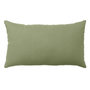 Voir la diapositive 1 : Paris Prix Coussin Déco Uni  Panama  30x50cm Vert Olive