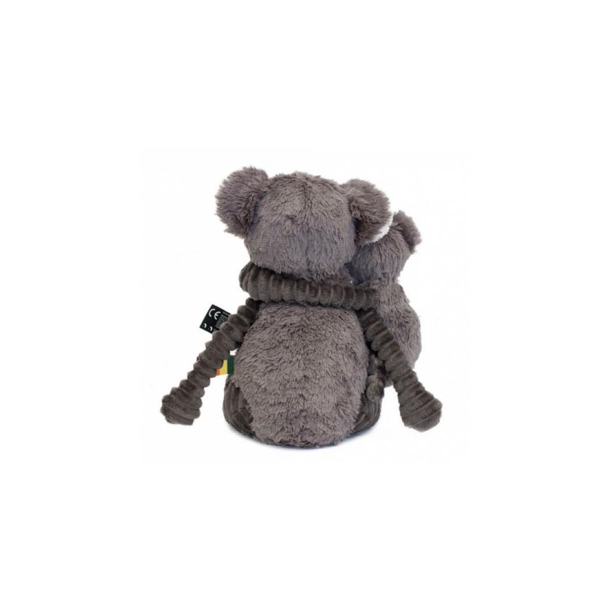 LES DEGLINGOS Trankilou Koala gris Maman/Bebe