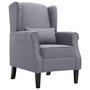 Voir la diapositive 1 : VIDAXL Fauteuil gris fonce tissu