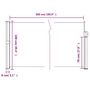 Voir la diapositive 6 : VIDAXL Auvent lateral retractable blanc 100x500 cm