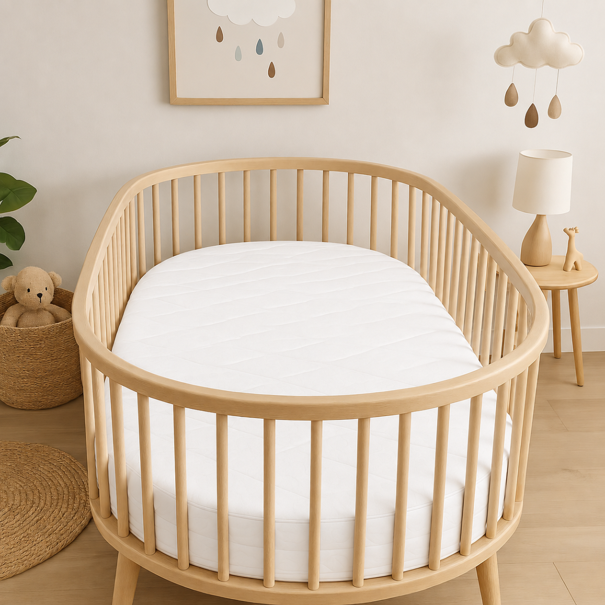 Voir la diapositive 2 : CH'TI BOUT Matelas climatise 136 x 70 x 10 cm pour lit sleepi v3 stokke