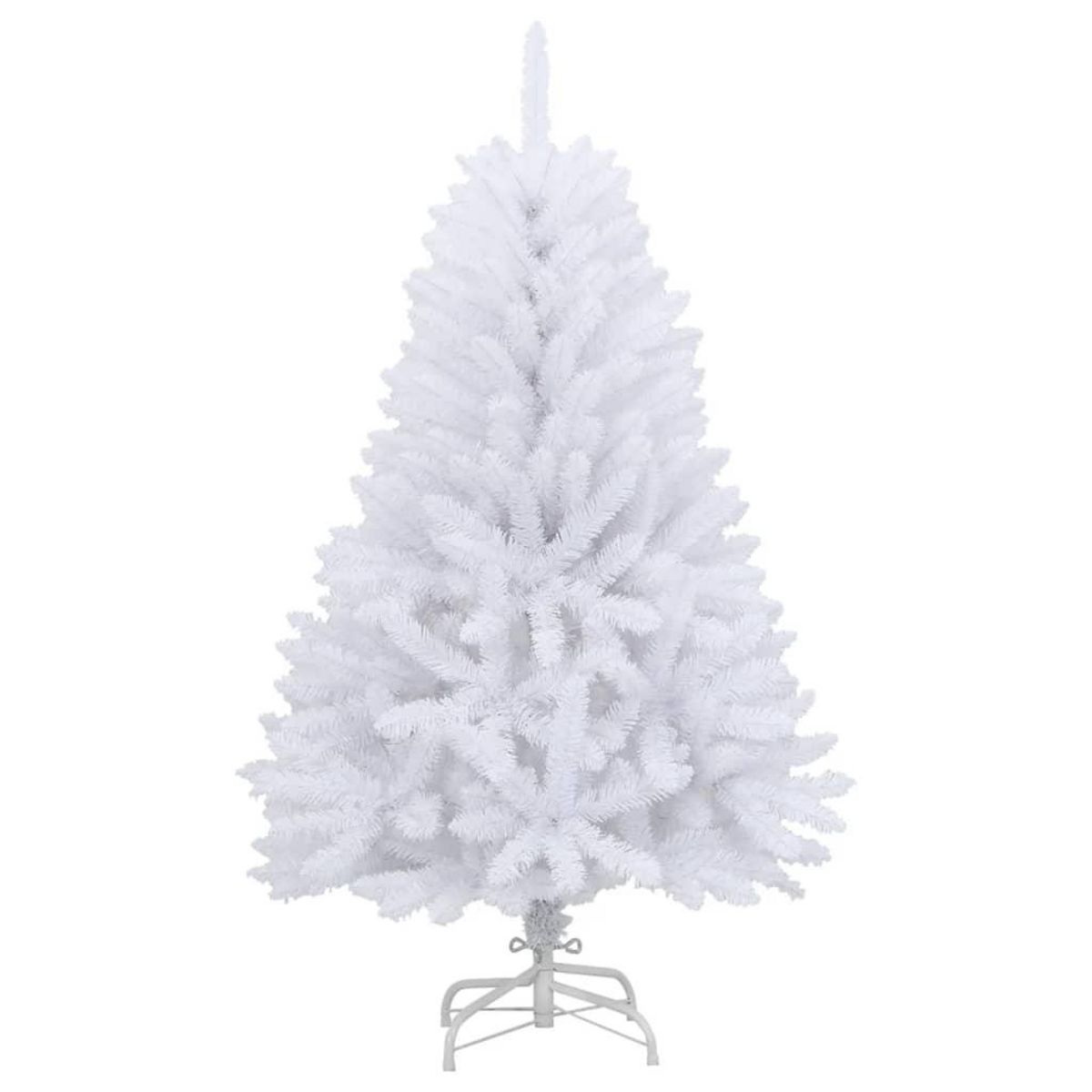 VIDAXL Sapin de Noël artificiel a charnieres avec support blanc 120 cm