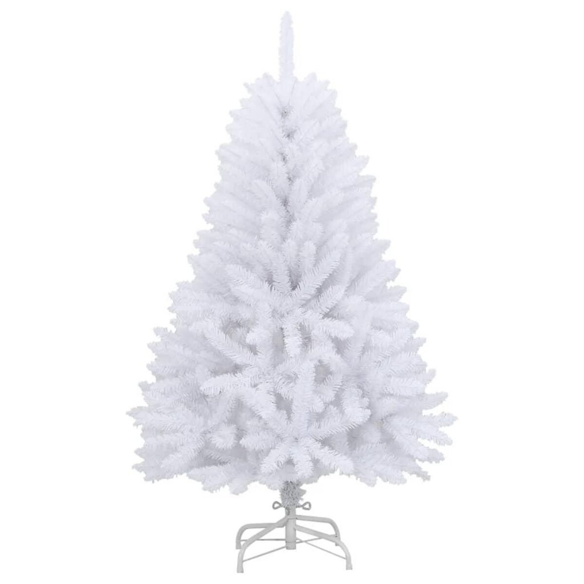 VIDAXL Sapin de Noël artificiel a charnieres avec support blanc 120 cm