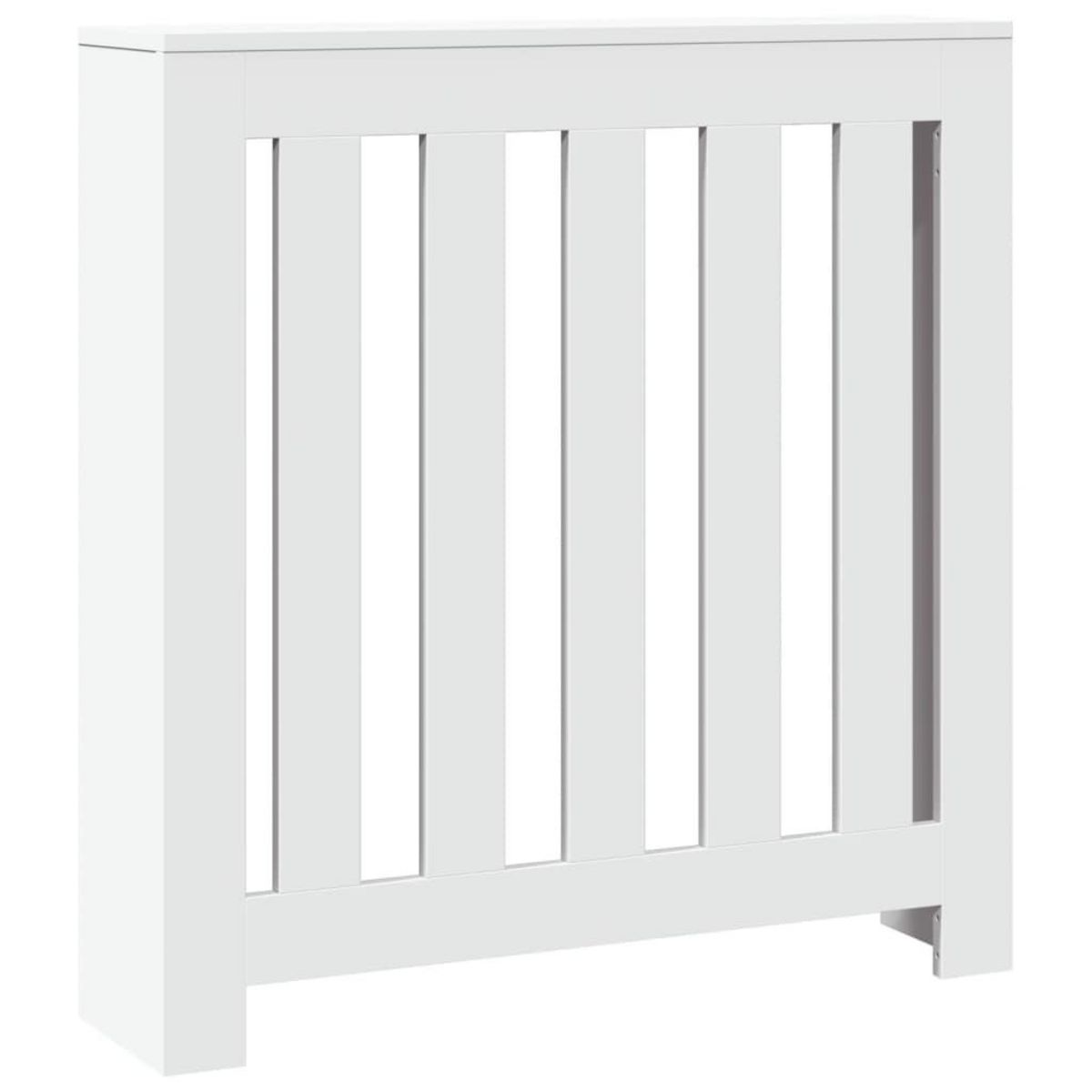 VIDAXL Cache-radiateur blanc 78x20x82 cm bois d'ingenierie