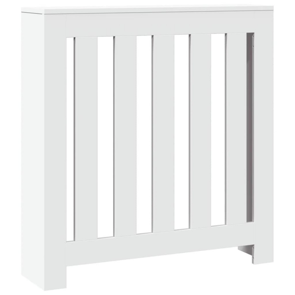VIDAXL Cache-radiateur blanc 78x20x82 cm bois d'ingenierie