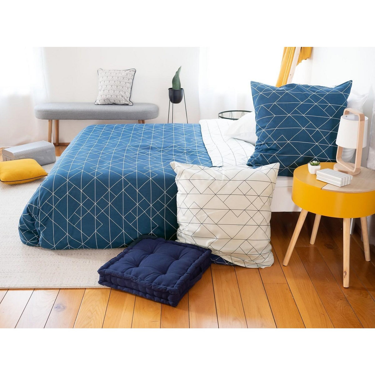 Home collection Parure housse de couette 100% microfibre 72gsm list