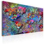Paris Prix Tableau Imprimé  Map : Jackson Pollock Inspiration. Coloris disponibles : Multicolore