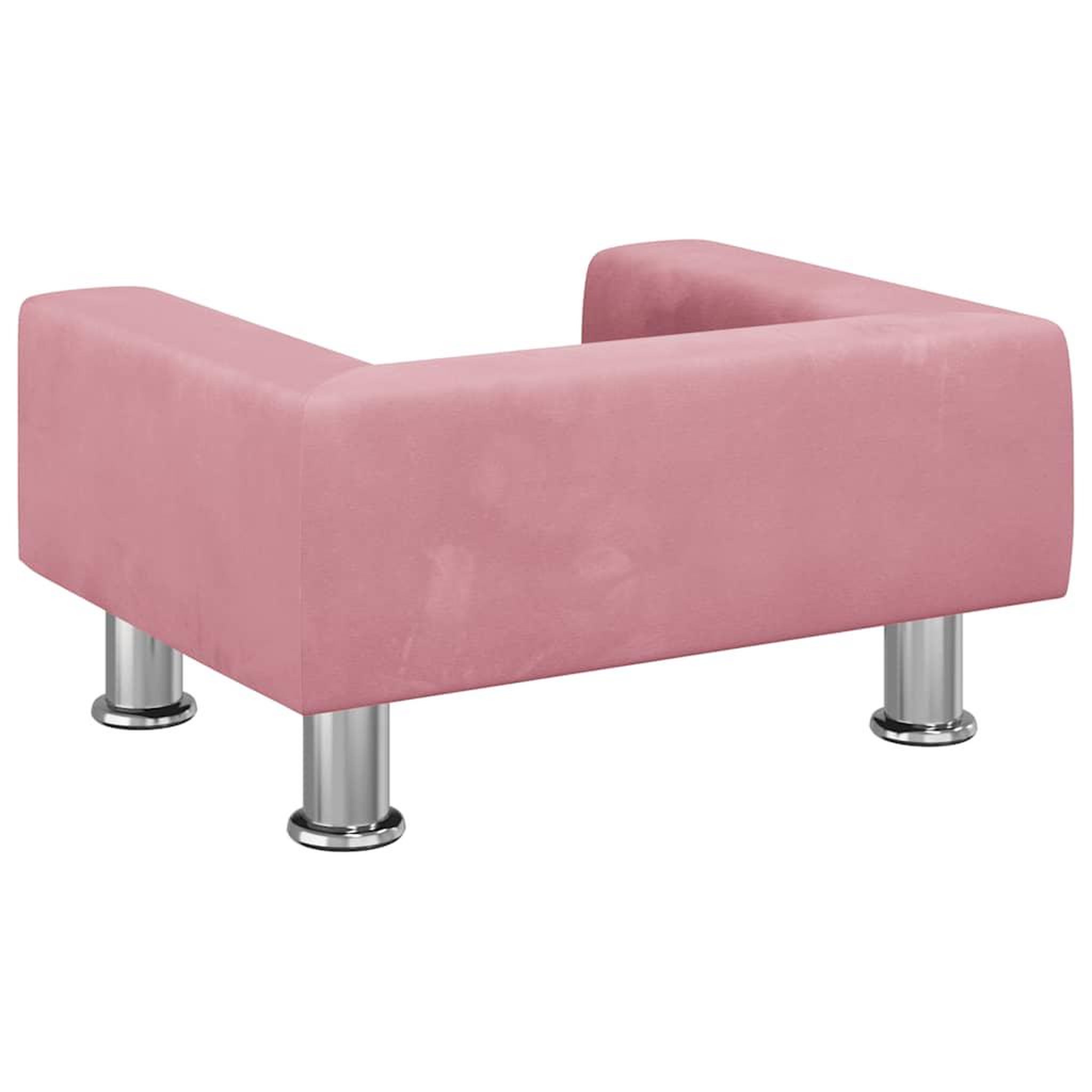 Voir la diapositive 5 : VIDAXL Lit pour chien rose 50x40x26,5 cm velours