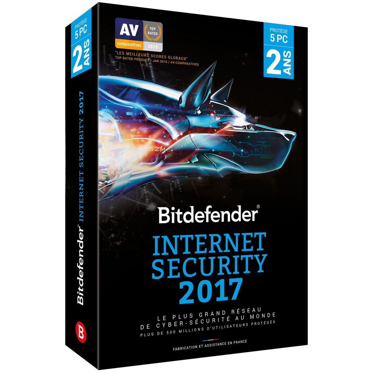Bitdefender Internet Security 2017 - 5 Postes/2 Ans