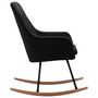 Voir la diapositive 4 : VIDAXL Chaise à bascule Noir Tissu