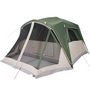Voir la diapositive 5 : VIDAXL Tente familiale avec porche 6 personnes vert impermeable