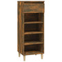 Voir la diapositive 2 : VIDAXL Armoire a chaussures Chene fume 40x36x105 cm Bois d'ingenierie