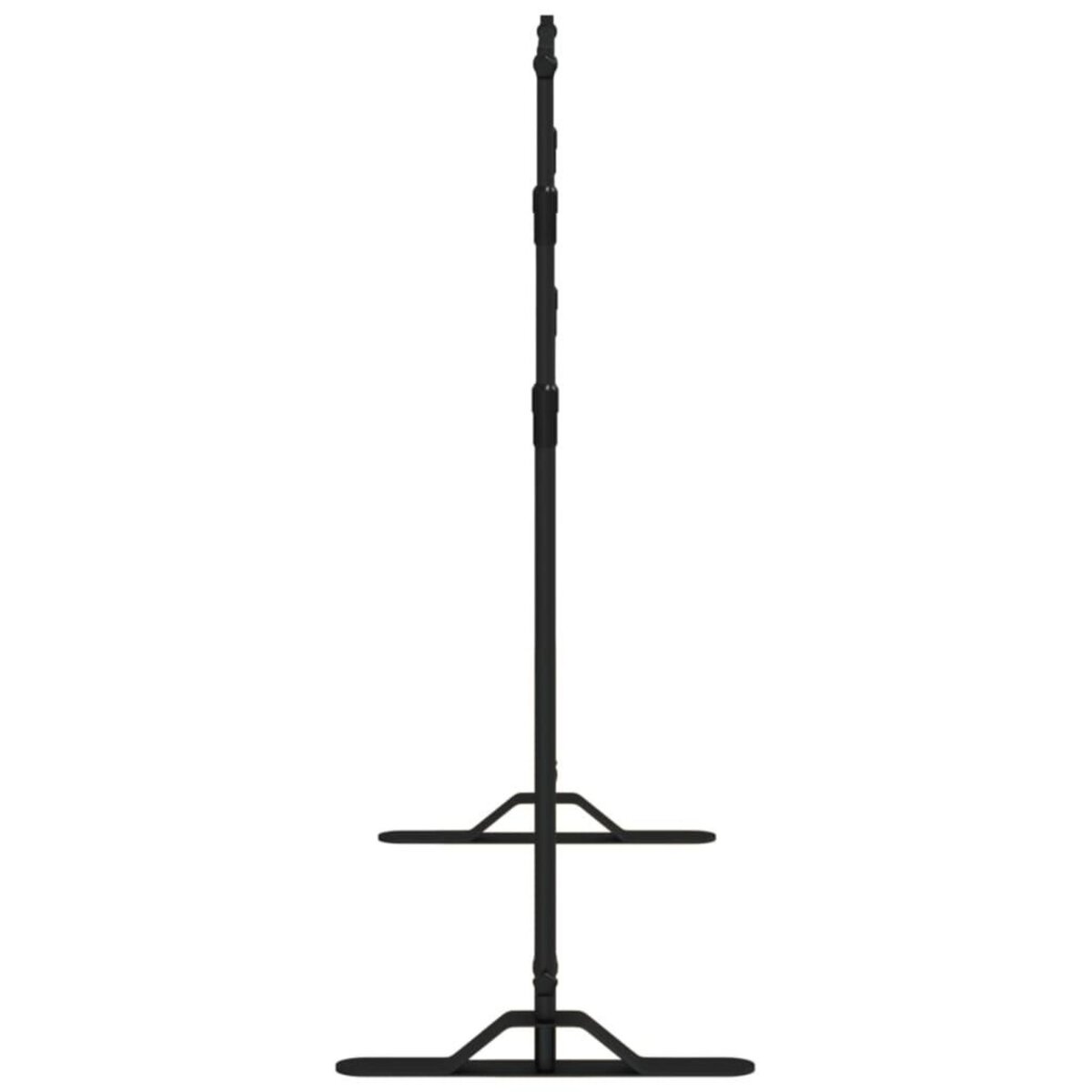 VIDAXL Support de toile de fond noir 254x243 cm acier