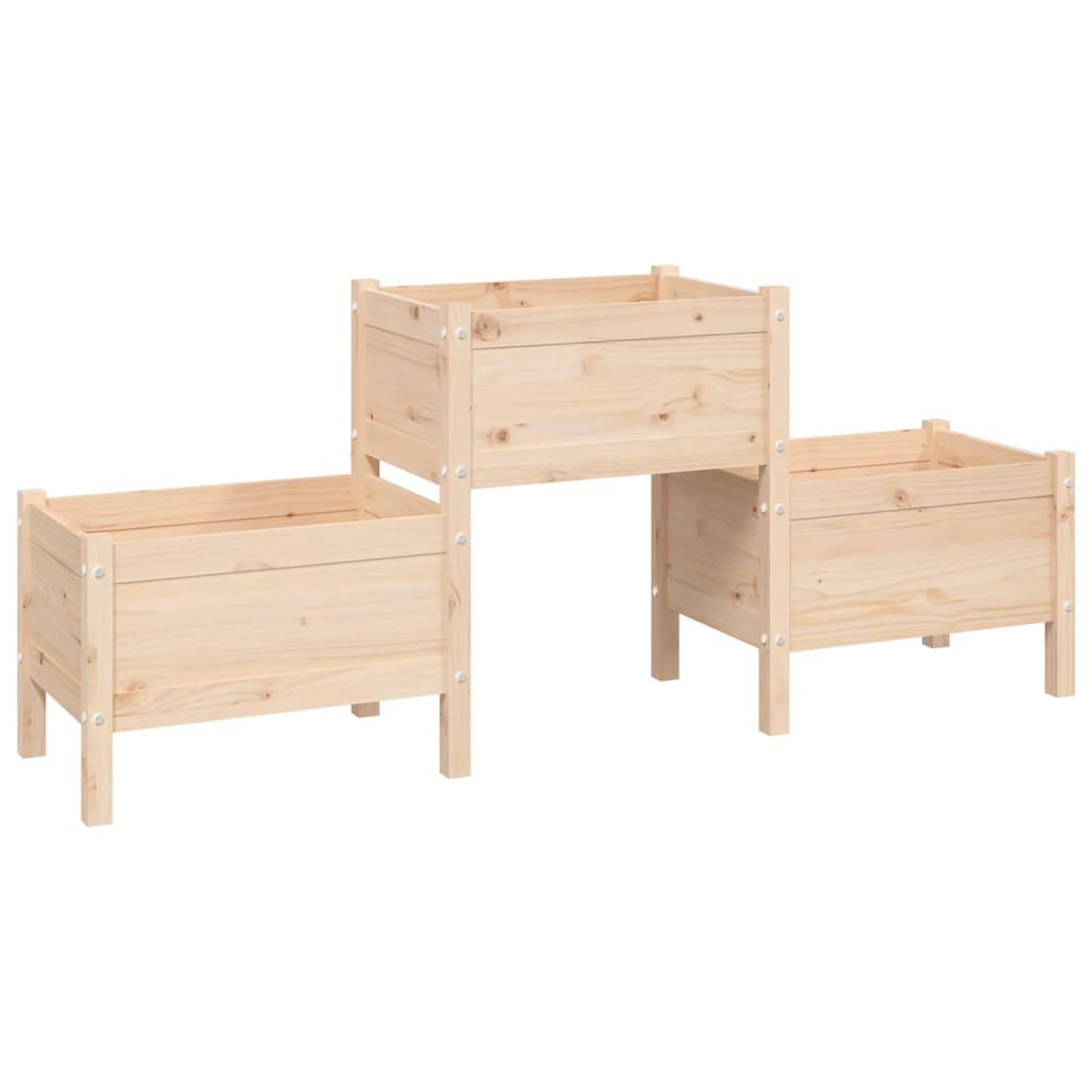 Voir la diapositive 2 : VIDAXL Jardiniere 178,5x44x75 cm Bois massif de pin
