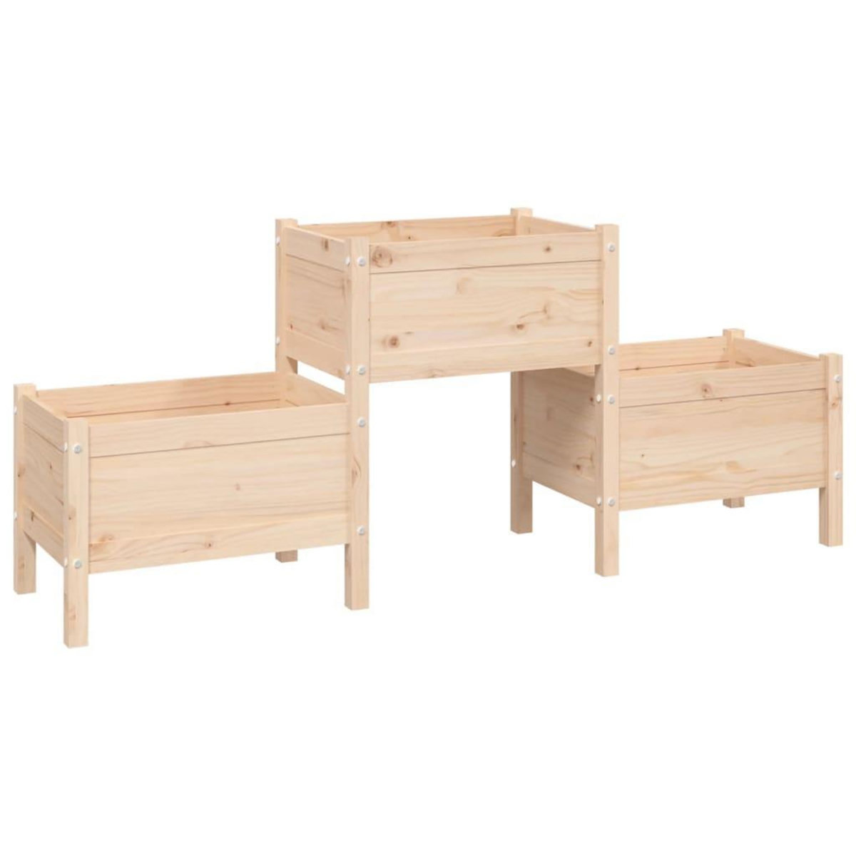 VIDAXL Jardiniere 178,5x44x75 cm Bois massif de pin