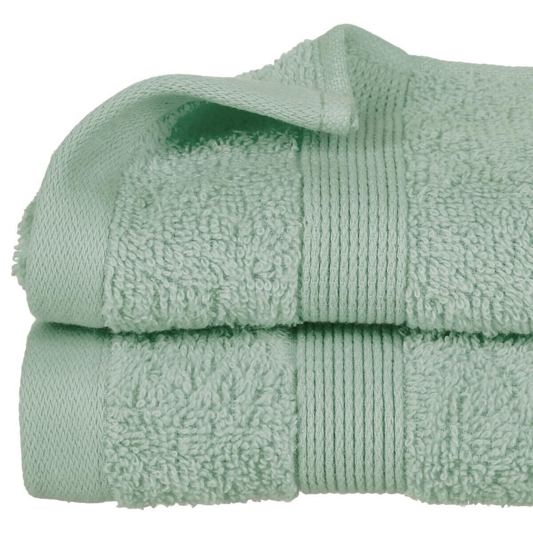 Voir la diapositive 2 : Eden Serviette de toilette 50 x 90 cm Couleur moderne celadon