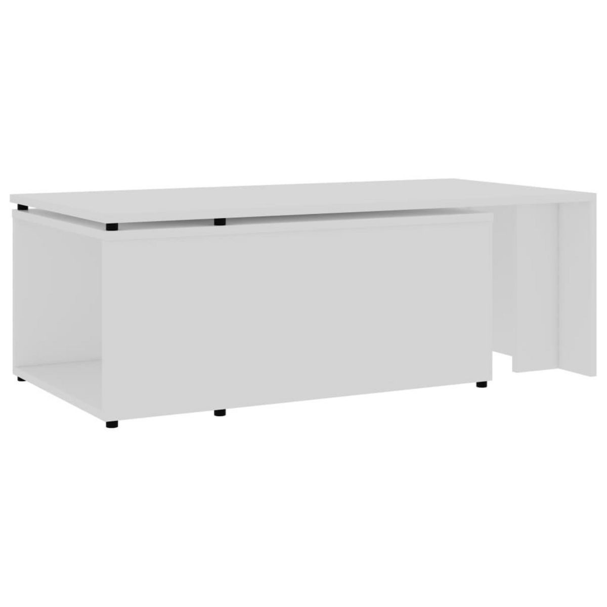 VIDAXL Table basse Blanc 150x50x35 cm Bois d'ingenierie