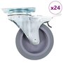 Voir la diapositive 1 : VIDAXL 24 pcs Roulettes pivotantes 75 mm
