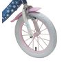 Voir la diapositive 4 : Disney La Reine des Neiges Vélo 14'' Fille Licence  Reine des neiges  pour enfant de 95/110 cm  avec stabilisateurs à molettes - Panier avant - Porte poupée arrière - 2 freins et pneus gonflables