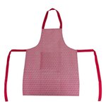 ATMOSPHERA Tablier de Cuisine Imprimé  Olia  80cm Rouge