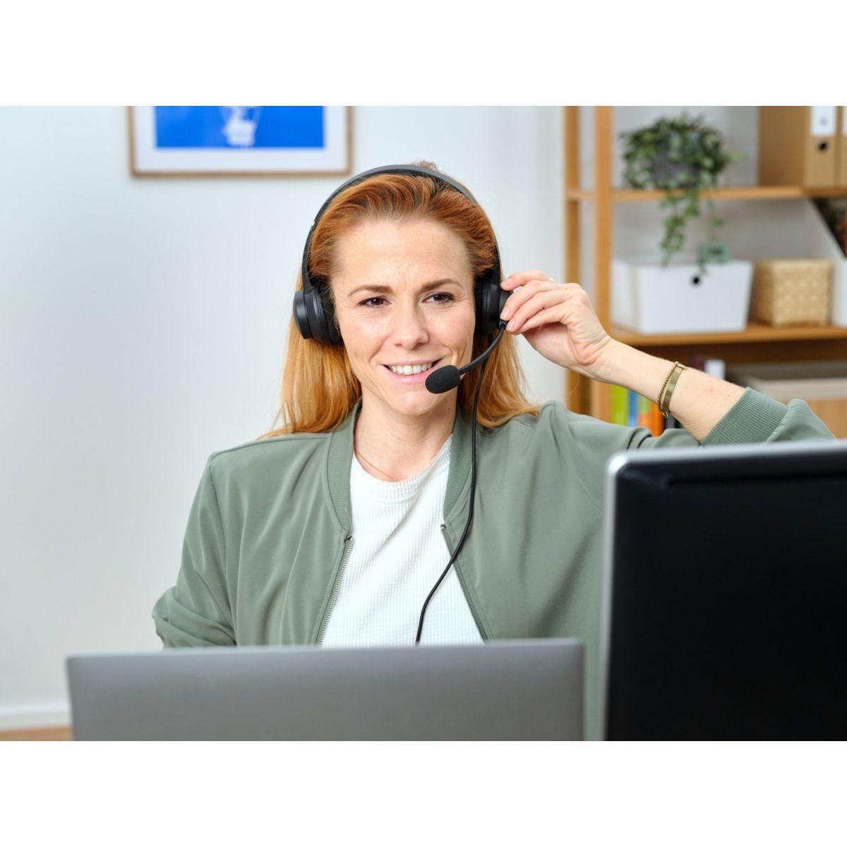 Trust Micro-casque Ayda PC noir USB-ENC