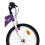 Voir la diapositive 2 : Vélo tout suspendu violet - 20 pouces