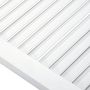 Voir la diapositive 4 : VIDAXL Portes d armoire à persiennes 2 pcs blanc 69x49,4 cm pin massif