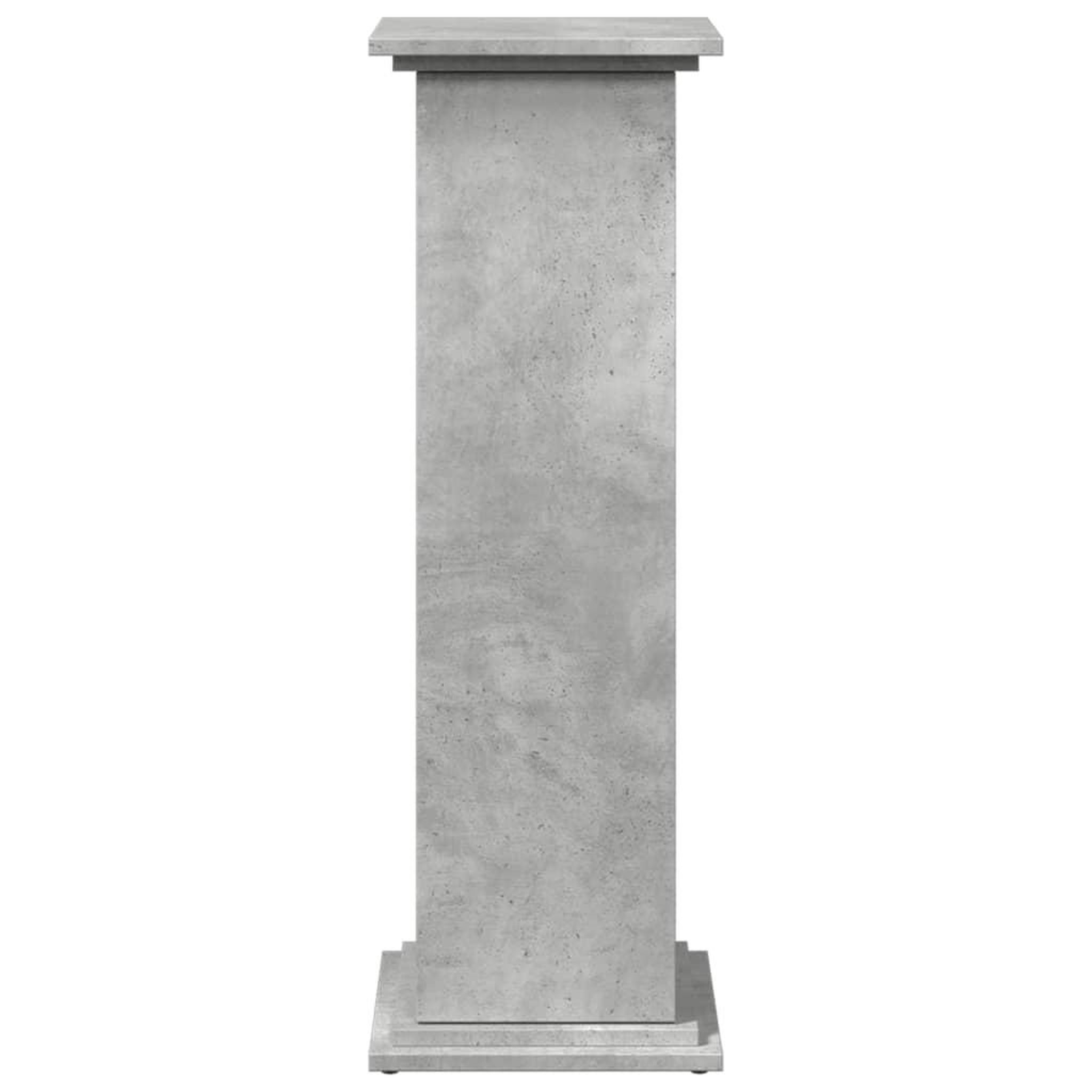 Voir la diapositive 5 : VIDAXL Piedestal avec rangement gris beton 31x30x90 cm bois ingenierie