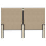 Voir la diapositive 5 : VIDAXL Tete de lit Gris fonce Tissu 160x200 cm
