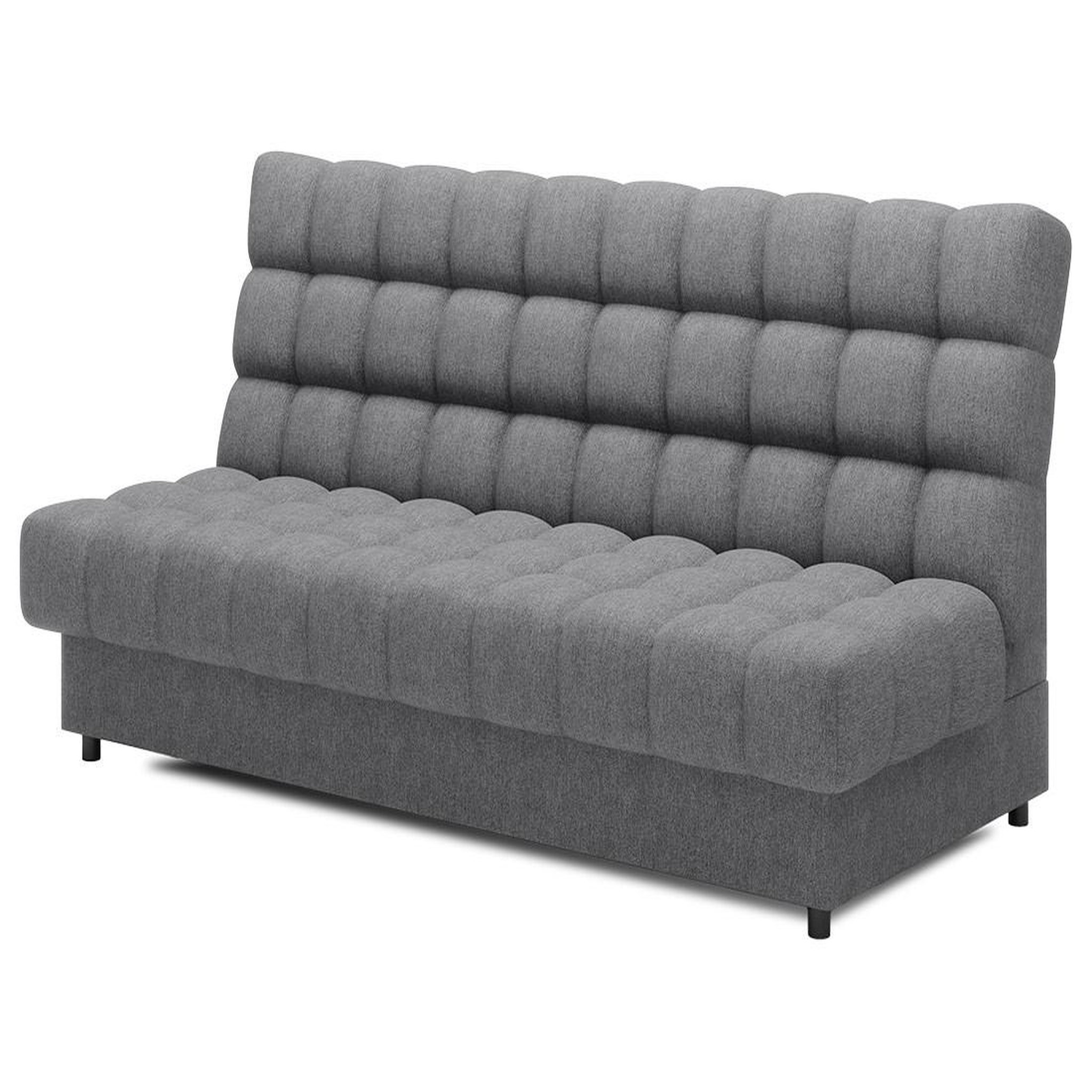 Voir la diapositive 5 : BEST MOBILIER Ezra - canapé convertible clic-clac 3 places avec coffre en tissu texturé